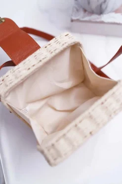 Discount Boto Torebka Pleciona Kuferek Sznurkowy Ellisa Beż