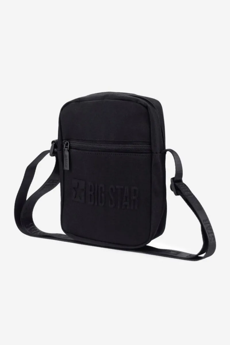 Sale Torebka Saszetka Big Star OO574110 Czarna Torby Sportowe|Listonoszki