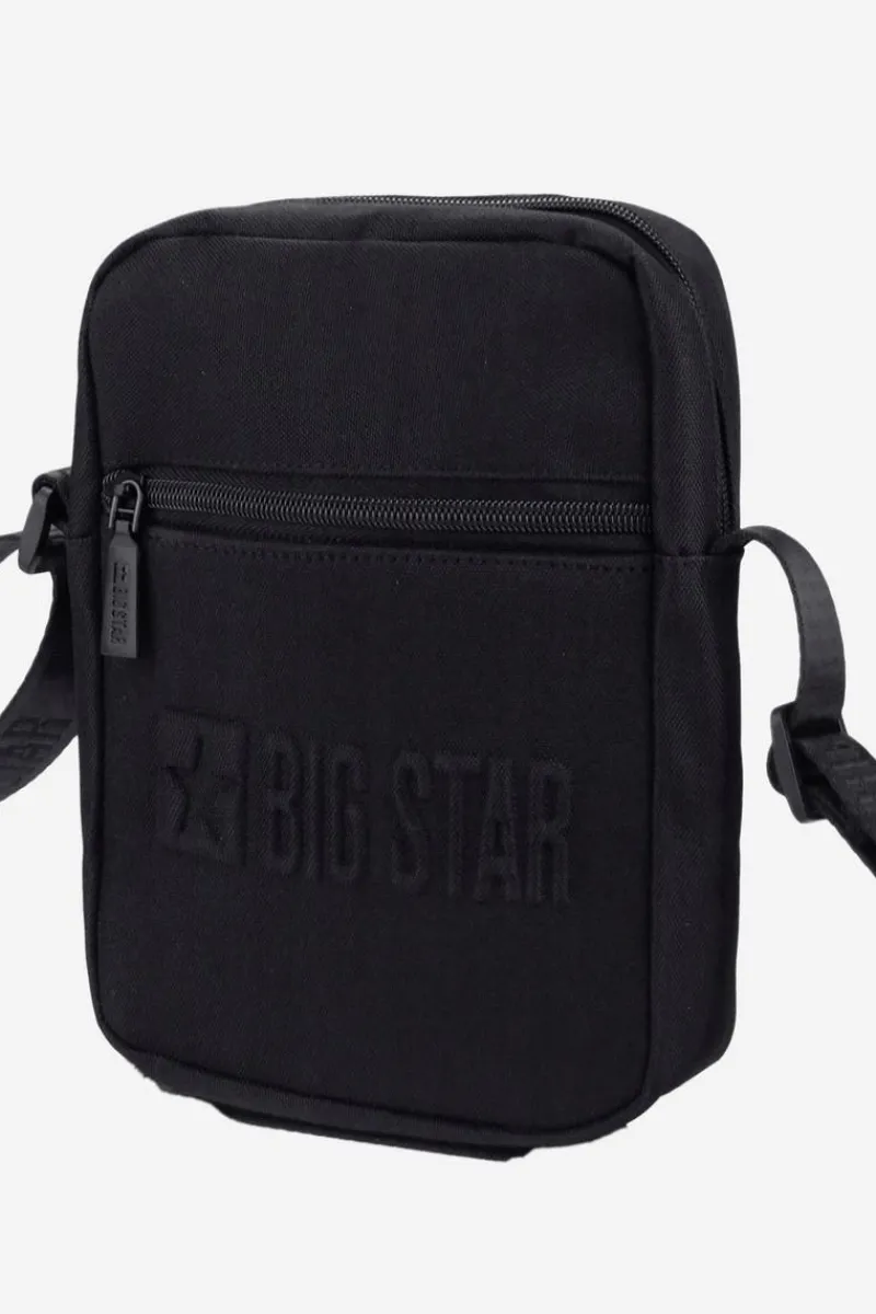 Sale Torebka Saszetka Big Star OO574110 Czarna Torby Sportowe|Listonoszki