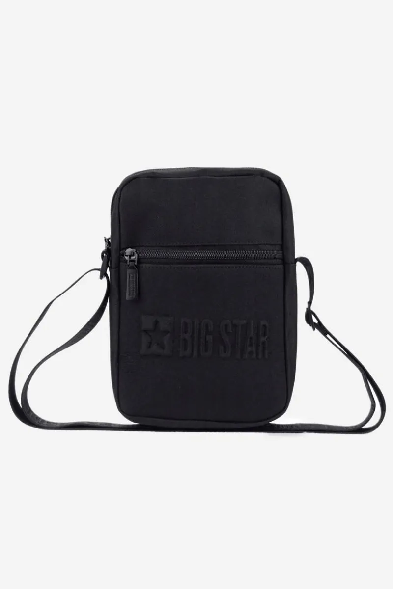 Sale Torebka Saszetka Big Star OO574110 Czarna Torby Sportowe|Listonoszki