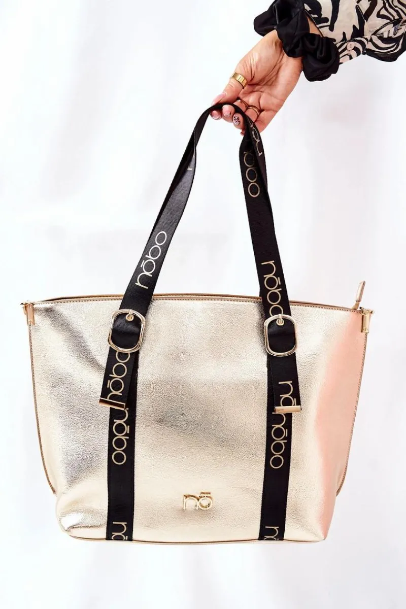 Hot Nobo Torebka Shopper Na Ramię NBAG-K2071-CM23 Złota