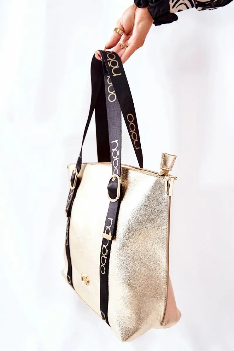 Hot Nobo Torebka Shopper Na Ramię NBAG-K2071-CM23 Złota