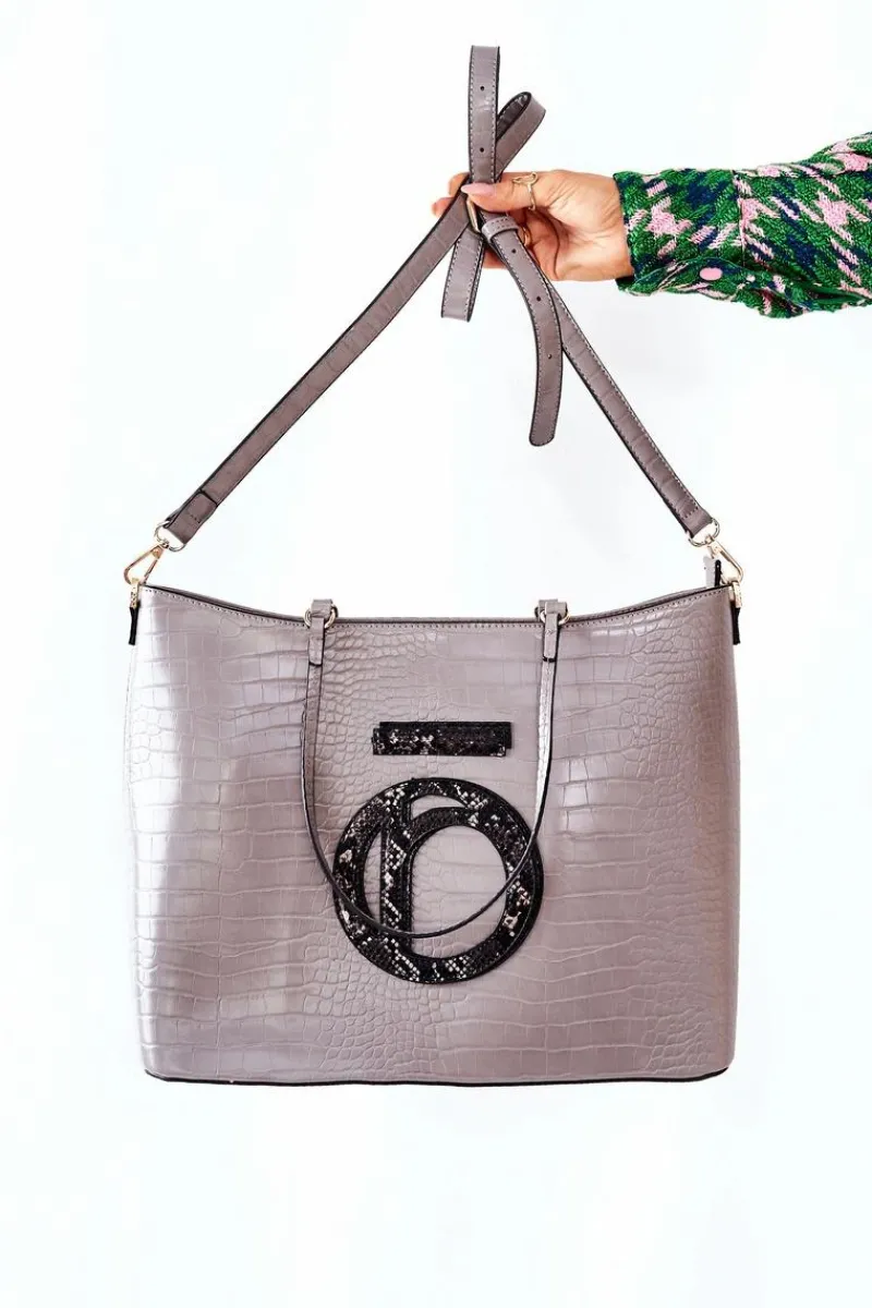 Torebki Nobo|Torebki Klasyczne>Nobo Torebka Shopper L0540 Szara