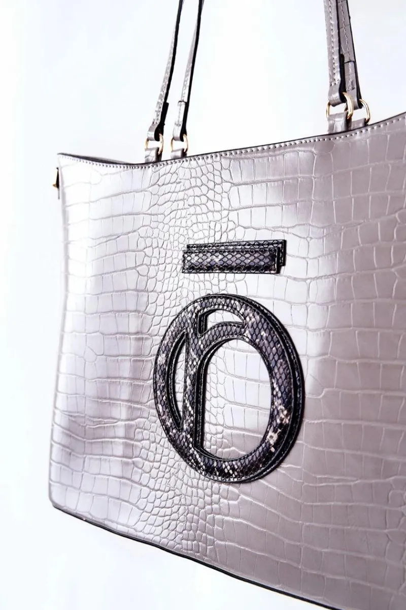 Torebki Nobo|Torebki Klasyczne>Nobo Torebka Shopper L0540 Szara