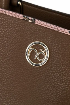 Clearance Nobo Torebka Shopperka N1680-CM17 Brązowa