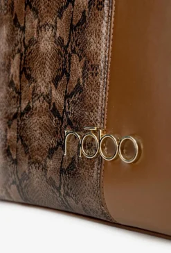 New Nobo Torebka Shopperka Zwierzęcy Wzór BAG5740-M17 Brązowa Brązowy