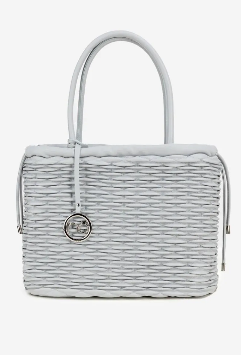 Online Nobo Torebka Typu Shopper BAG5940-M19 Szara Szary