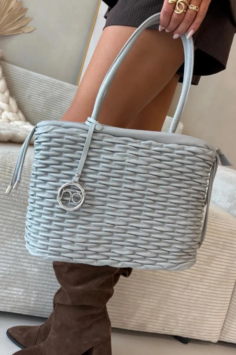 Online Nobo Torebka Typu Shopper BAG5940-M19 Szara Szary