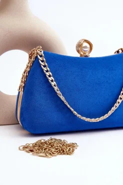 Torebki Kuferki></noscript>Boto Torebka Wizytowa Kopertówka Nadrei Niebieska