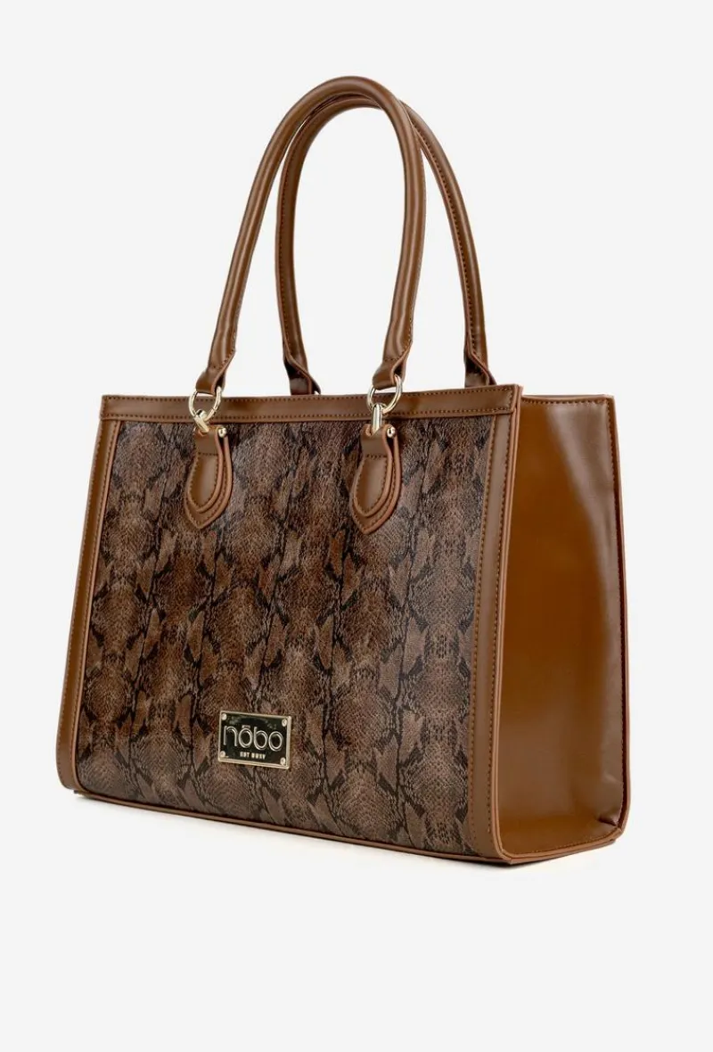 Torebki Nobo|Torebki Klasyczne>Nobo Torebka Zwierzęcy Wzór BAG6150-M17 Brązowa Brązowy
