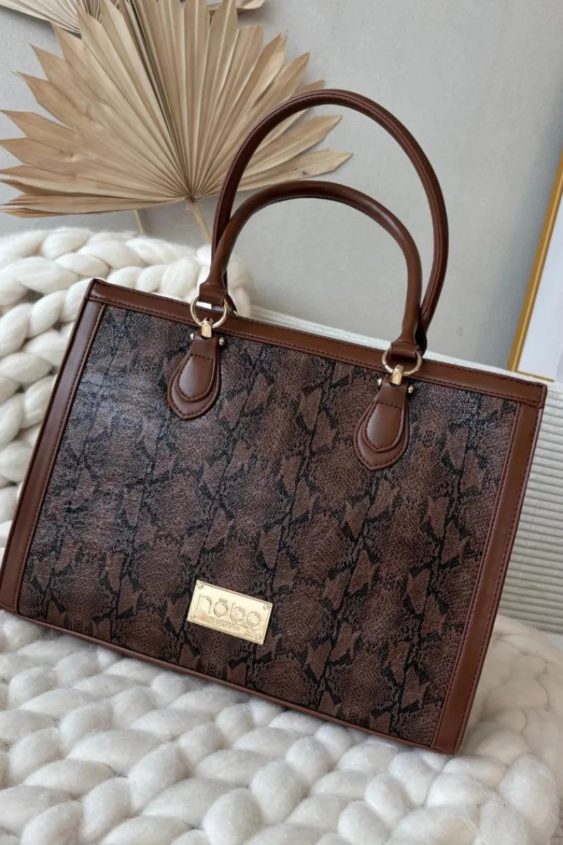 Torebki Nobo|Torebki Klasyczne>Nobo Torebka Zwierzęcy Wzór BAG6150-M17 Brązowa Brązowy