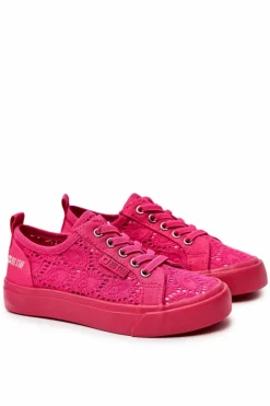 Sale Trampki Ażurowe Big Star JJ374007 Różowe Dzieci Dziewczęce