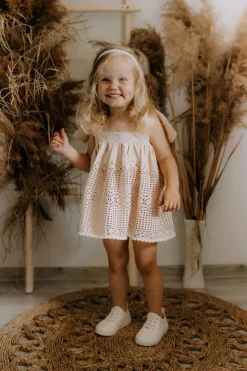 Outlet Trampki Ażurowe Big Star JJ374134 Białe Dzieci Dziewczęce