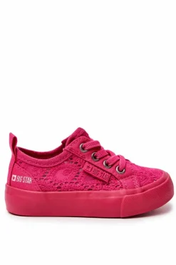 Sale Big Star Shoes Trampki Ażurowe Big Star JJ374131 Różowe