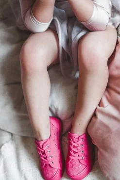 Sale Big Star Shoes Trampki Ażurowe Big Star JJ374131 Różowe