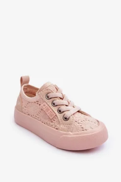 Sale Big Star Shoes Trampki Ażurowe Big Star JJ374130 Nude