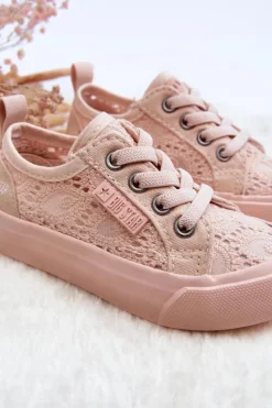 Sale Big Star Shoes Trampki Ażurowe Big Star JJ374130 Nude