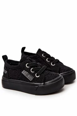 Best Big Star Shoes Trampki Ażurowe Big Star JJ374019 Czarne