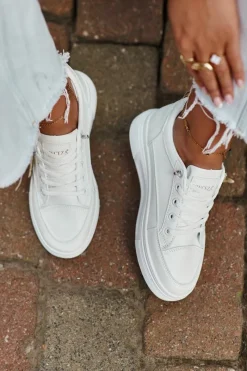 Discount Trampki Buty Sportowe Damskie Na Platformie Z Ozdobą Białe Vinceza 13613 Damskie Sneakersy Damskie