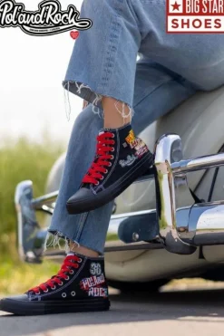 Discount Trampki damskie - 30. Pol 'and'Rock x Big Star OO274A701 Męskie Trampki Męskie Big Star|Trampki Wysokie