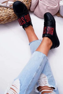 Clearance Trampki Damskie Big Star Czarne EE274037 Damskie Trampki Damskie Big Star|Trampki Damskie Niskie