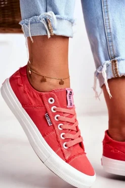 Big Star Shoes Trampki Damskie Big Star Czerwone DD274449
