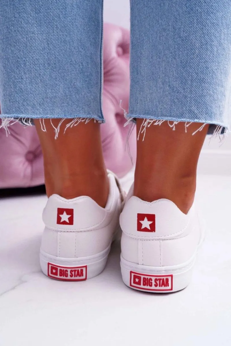 Trampki Damskie Big Star|Trampki Damskie Niskie>Big Star Shoes Trampki Damskie Big Star Białe EE274039