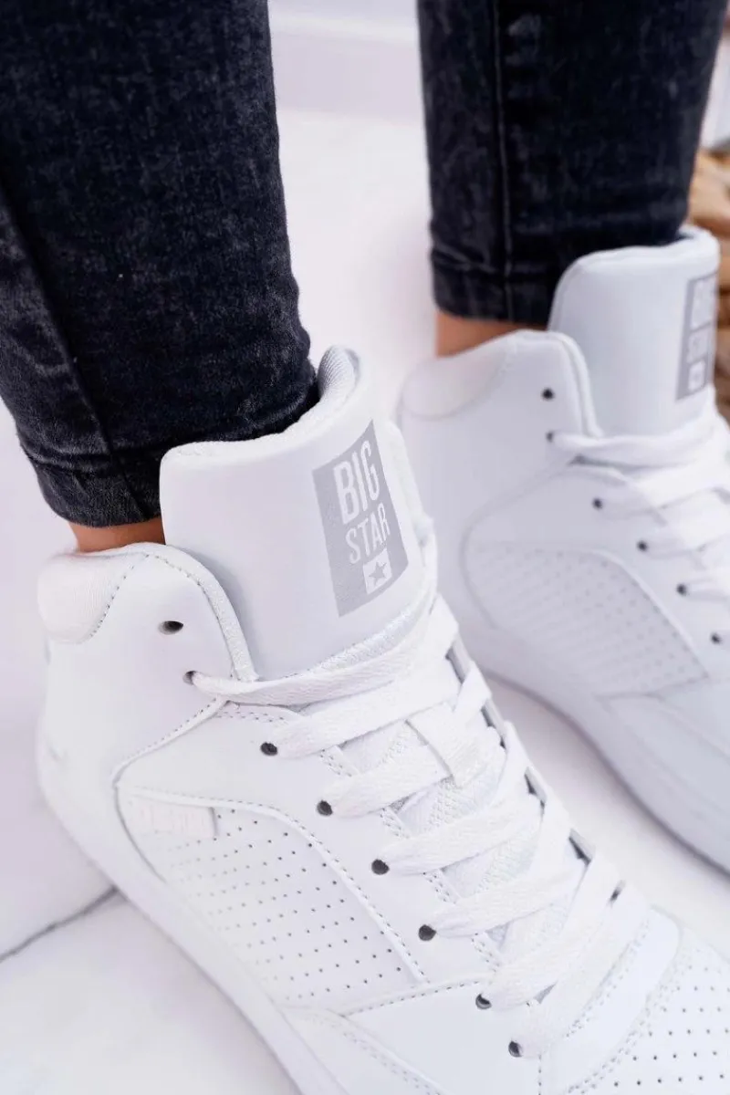 Clearance Trampki Damskie Big Star Wysokie Białe EE274210 Damskie Trampki Damskie Big Star|Trampki Damskie Wysokie