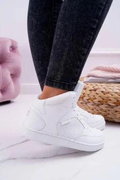 Clearance Trampki Damskie Big Star Wysokie Białe EE274210 Damskie Trampki Damskie Big Star|Trampki Damskie Wysokie