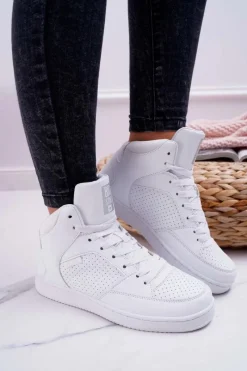 Clearance Trampki Damskie Big Star Wysokie Białe EE274210 Damskie Trampki Damskie Big Star|Trampki Damskie Wysokie