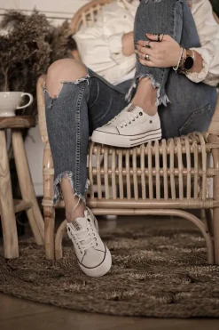 Trampki Damskie Big Star|Trampki Damskie Niskie>Big Star Shoes Trampki Damskie Big Star Białe GG274140