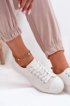 Best Trampki Damskie Big Star RR274730 Białe Damskie Trampki Damskie Big Star|Trampki Damskie Niskie