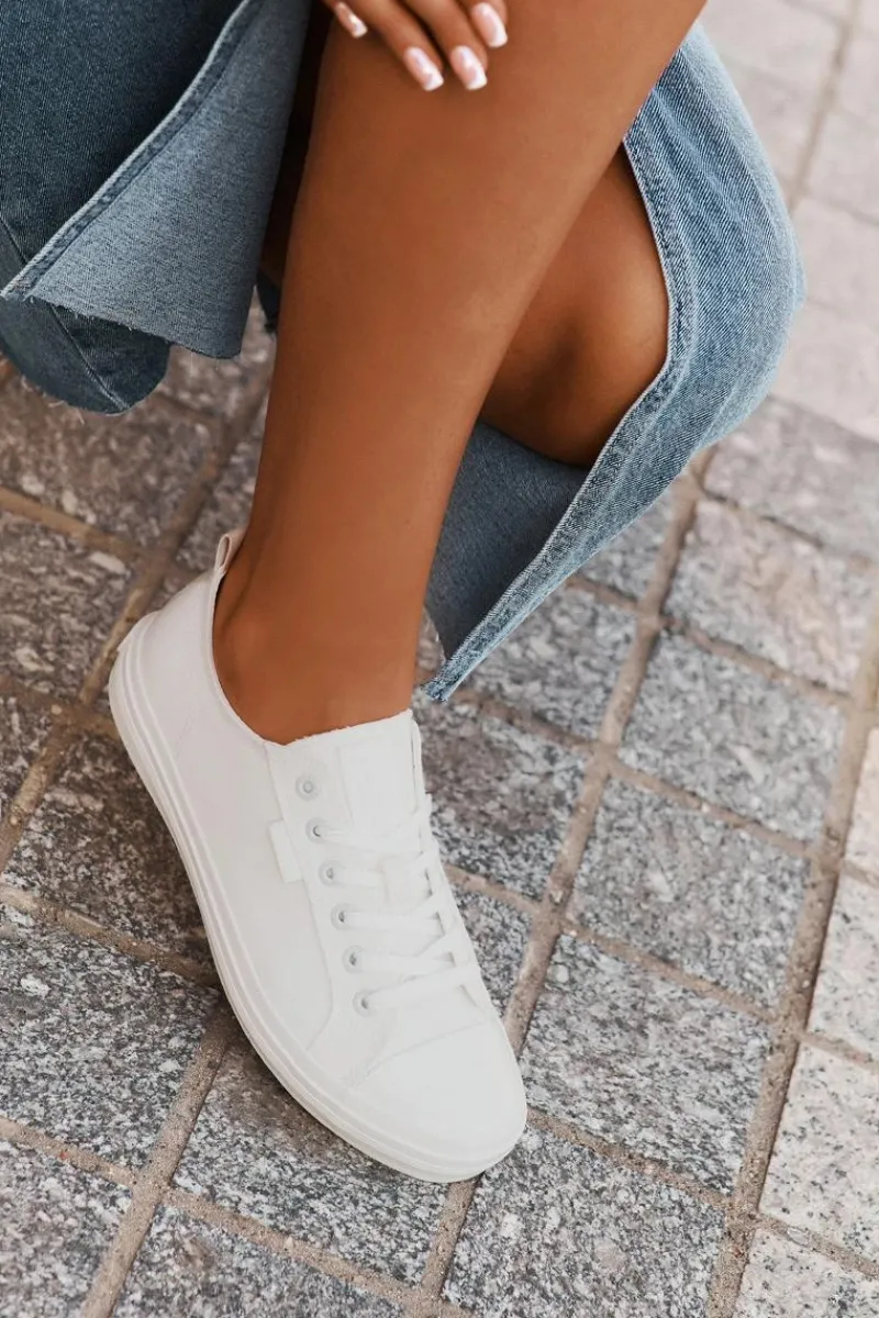 Best Trampki Damskie Big Star RR274730 Białe Damskie Trampki Damskie Big Star|Trampki Damskie Niskie