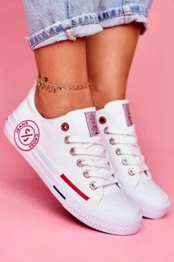 Outlet Cross Jeans Trampki Damskie Białe FF2R4072C