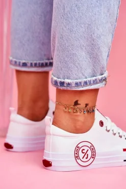 Outlet Cross Jeans Trampki Damskie Białe FF2R4072C