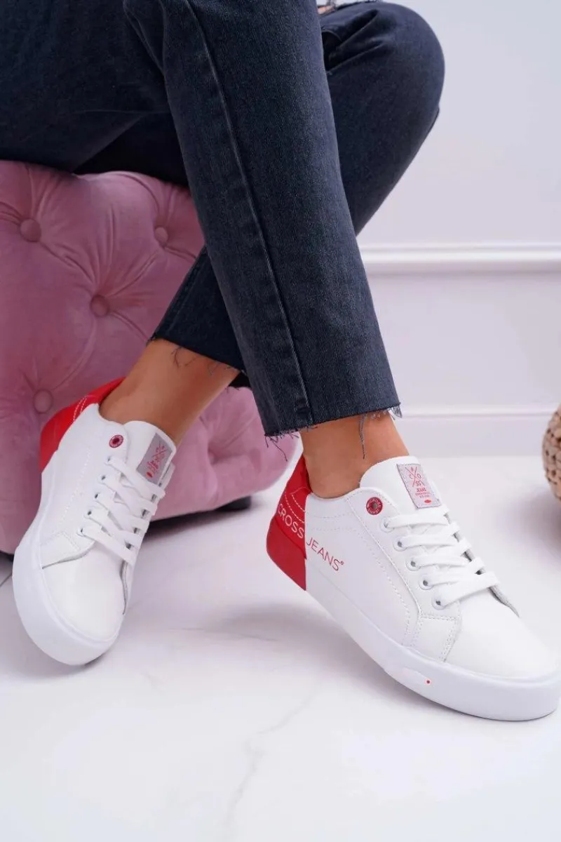 Hot Cross Jeans Trampki Damskie Białe EE2R4016C