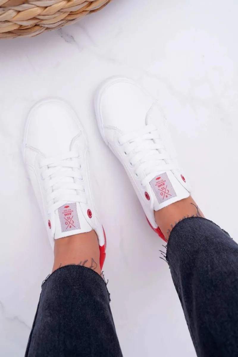 Hot Cross Jeans Trampki Damskie Białe EE2R4016C