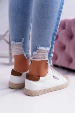 Best Trampki Damskie Białe DD2R4095 Damskie Trampki Damskie Niskie