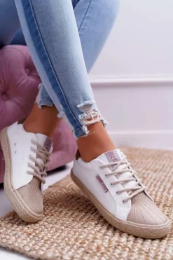 Best Trampki Damskie Białe DD2R4095 Damskie Trampki Damskie Niskie