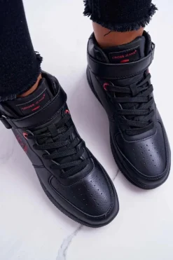 Sale Trampki Damskie Wysokie Czarne EE2R4147C Damskie Trampki Damskie Cross Jeans|Trampki Damskie Wysokie