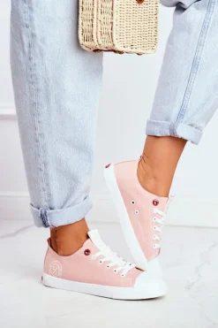 Trampki Damskie Cross Jeans>Cross Jeans Trampki Damskie Różowe FF2R4019C