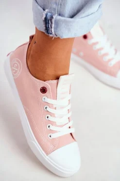 Trampki Damskie Cross Jeans></noscript>Cross Jeans Trampki Damskie Różowe FF2R4019C