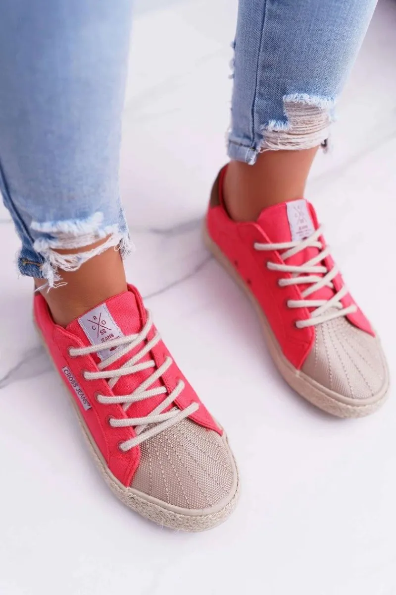 Discount Cross Jeans Trampki Damskie Różowe DD2R4096