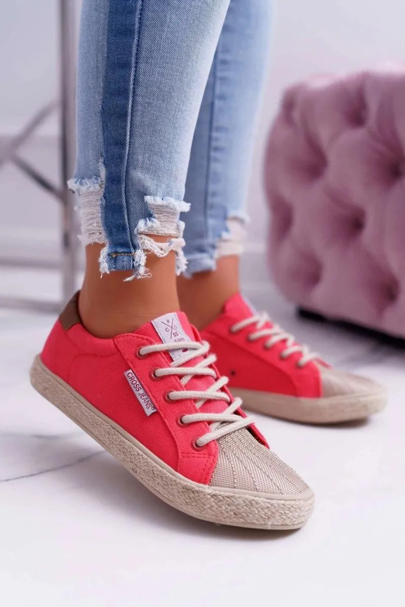 Discount Cross Jeans Trampki Damskie Różowe DD2R4096