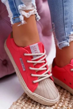 Discount Cross Jeans Trampki Damskie Różowe DD2R4096