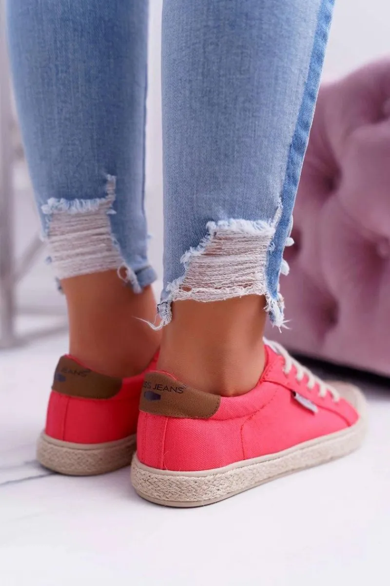 Discount Cross Jeans Trampki Damskie Różowe DD2R4096