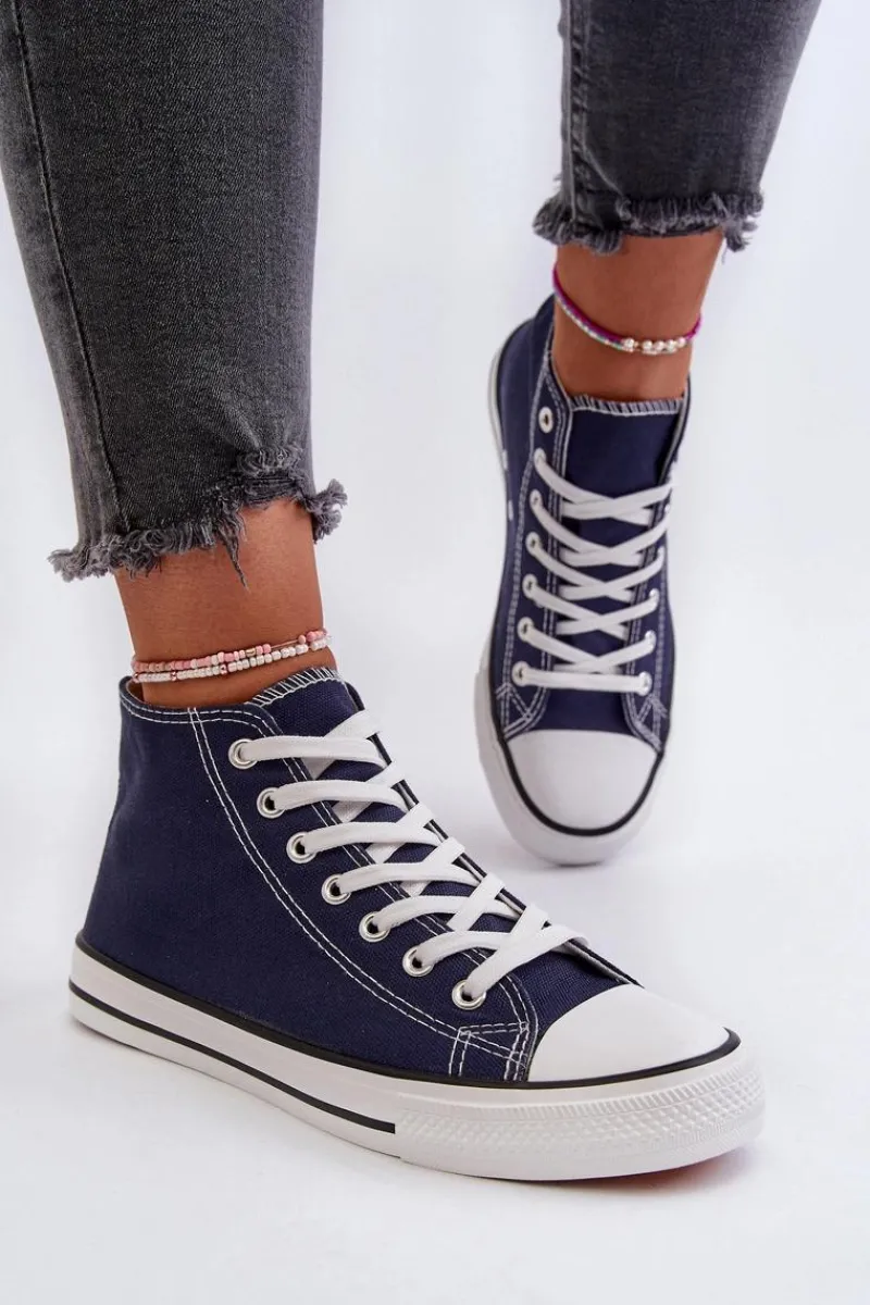 Best Trampki Damskie Granatowe Socerio Damskie Trampki Damskie Niskie