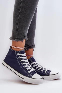 Best Trampki Damskie Granatowe Socerio Damskie Trampki Damskie Niskie