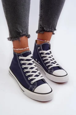 Best Trampki Damskie Granatowe Socerio Damskie Trampki Damskie Niskie