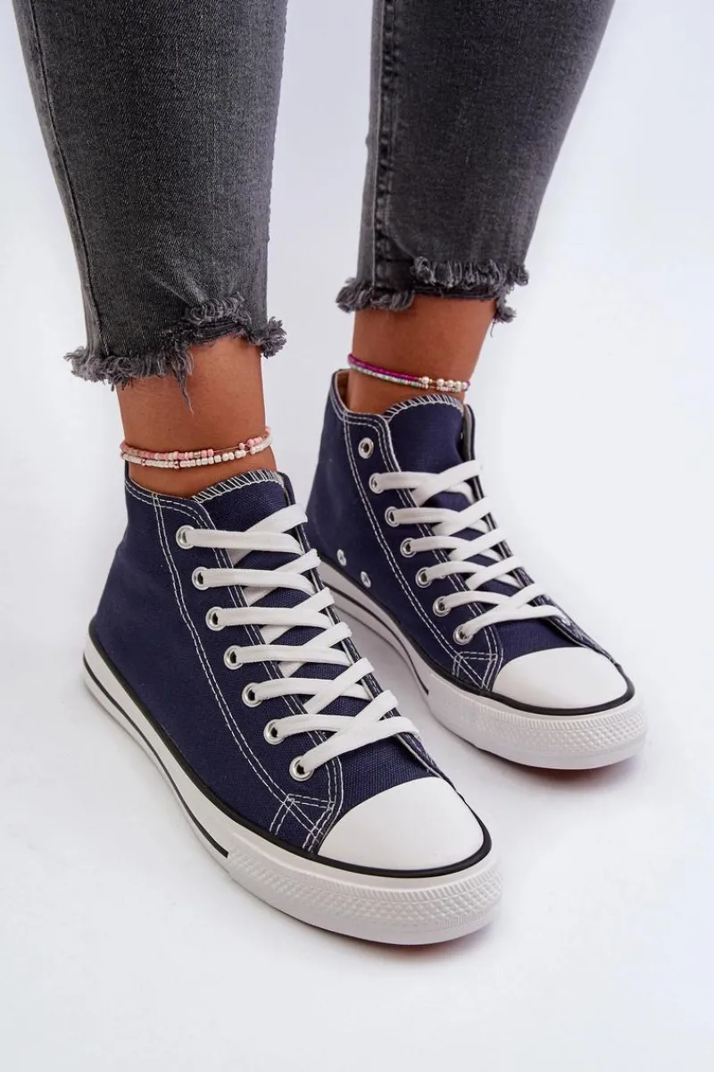 Best Trampki Damskie Granatowe Socerio Damskie Trampki Damskie Niskie